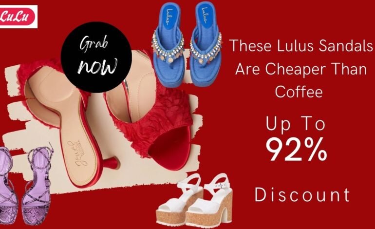 Step Into Savings: 4 Gorgeous Lulus Sandals at Over 80% Off