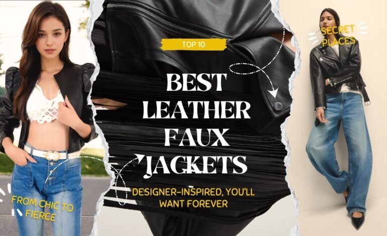 The Best Women’s Faux Leather Jackets That Bring Luxury & Edge – Top 10